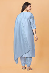 Sky Blue KURTA SET WITH DUPATTA