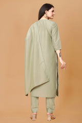 Pista  KURTA SET WITH DUPATTA