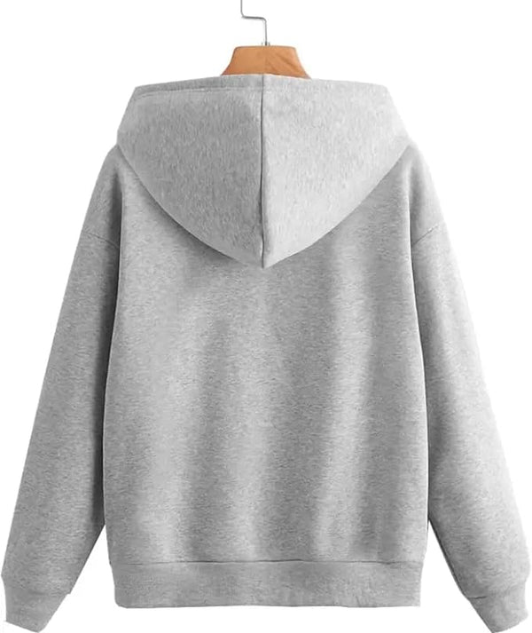 GREY FULL SLEEVE UNISEX HOODIE SWEATSHIRT