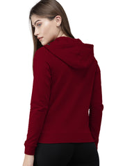 WOOLEN SOFT WITH SOFTNER WOMEN ZIPPER HOODIE