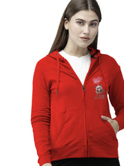 WOOLEN SOFT WITH SOFTNER WOMEN ZIPPER HOODIE