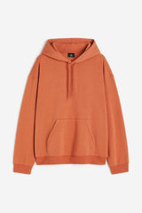 ORANGE FULL SLEEVE UNISEX HOODIE SWEATSHIRT